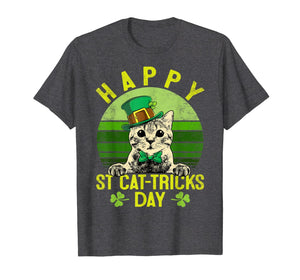 St Patricks Day Gifts Happy St Cat Tricks Day Cat Leprechaun TShirt856347