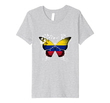 Load image into Gallery viewer, Funny shirts V-neck Tank top Hoodie sweatshirt usa uk au ca gifts for Venezuela Flag Shirt Venezuelan Flag Butterfly 1732980
