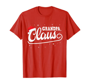 Mens Grandpa Claus Shirt Santa Christmas Family Matching Pajama T-Shirt