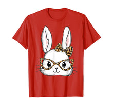 Load image into Gallery viewer, Bunny Rabbit Glasses Leopard Print Easter TShirt T-Shirt192077
