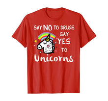 Load image into Gallery viewer, Red Ribbon Week Kids Youth Say No Say Yes to Unicorns T-Shirt 127621

