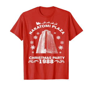 Funny shirts V-neck Tank top Hoodie sweatshirt usa uk au ca gifts for Nakatomi Plaza Christmas Party 1988 Men Boy Pop Culture T-Shirt 109020