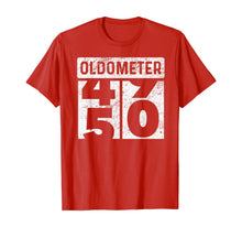 Load image into Gallery viewer, Oldometer Odometer Funny 50th Birthday Gift 50 yrs Old Joke T-Shirt
