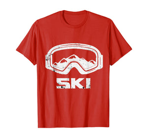 Skiing Snow Ski Skier Winter Sports Cool Gift Idea T-Shirt