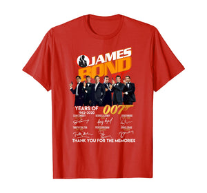 Thank You For The Memories-James-Bond-007-Gift T-Shirt