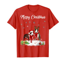 Load image into Gallery viewer, Funny shirts V-neck Tank top Hoodie sweatshirt usa uk au ca gifts for Merry Christmas Santa Bull Terrier Dog Gift Xmas T-Shirt 680581
