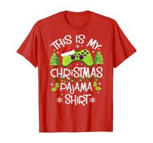 Load image into Gallery viewer, This Is My Christmas Pajama Santa Hat Gamer Video Game Gifts T-Shirt
