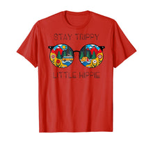 Load image into Gallery viewer, Stay Trippy Little Hippie Glasses Hippie Camping Tshirt
