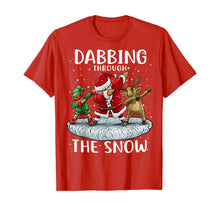 Load image into Gallery viewer, Funny shirts V-neck Tank top Hoodie sweatshirt usa uk au ca gifts for Santa Dabbing Through The Snow Funny Christmas Boys Kids T-Shirt 202145
