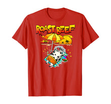 Load image into Gallery viewer, Roast Beef Cow On Beach Vacation Sun Tan T-Shirt
