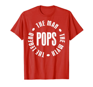 Funny shirts V-neck Tank top Hoodie sweatshirt usa uk au ca gifts for Pops The Man The Myth The Legend T-shirt 1738690