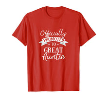 Load image into Gallery viewer, Funny shirts V-neck Tank top Hoodie sweatshirt usa uk au ca gifts for Officially Promoted to Great Aunt T-Shirt Announcement Gift 1141611
