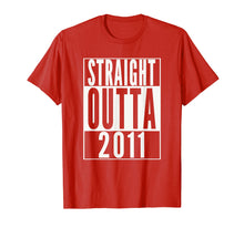 Load image into Gallery viewer, Funny shirts V-neck Tank top Hoodie sweatshirt usa uk au ca gifts for STRAIGHT OUTTA 2011 8th Birthday 8 years old T-Shirt 2066204
