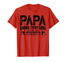 Load image into Gallery viewer, Funny shirts V-neck Tank top Hoodie sweatshirt usa uk au ca gifts for Mens Papa Knows Everything T-Shirt Funny Father&#39;s Day Gifts 3005352
