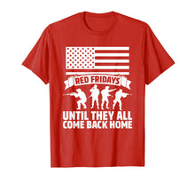 Load image into Gallery viewer, Funny shirts V-neck Tank top Hoodie sweatshirt usa uk au ca gifts for On Friday We Wear Red Fridays Military Shirts Military Gifts 3082712
