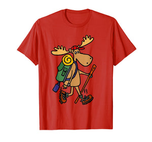 Funny shirts V-neck Tank top Hoodie sweatshirt usa uk au ca gifts for Smiletodaytees Funny Moose Hiking T-shirt 2001930