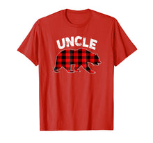 Load image into Gallery viewer, Funny shirts V-neck Tank top Hoodie sweatshirt usa uk au ca gifts for Red Plaid Uncle Bear Buffalo Matching Family Pajama T-Shirt 2119200
