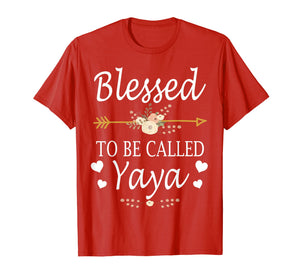 Funny shirts V-neck Tank top Hoodie sweatshirt usa uk au ca gifts for Blessed To Be Called Yaya Mothers Day Gifts T-Shirt 786496