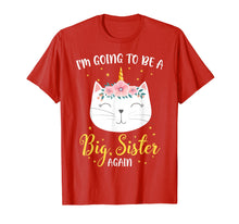 Load image into Gallery viewer, Funny shirts V-neck Tank top Hoodie sweatshirt usa uk au ca gifts for I'm Going To Be A Big Sister Again Cat Caticorn Unicorn Love 3098279
