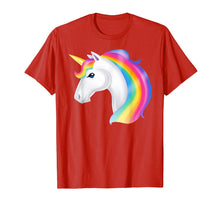 Load image into Gallery viewer, Funny shirts V-neck Tank top Hoodie sweatshirt usa uk au ca gifts for Magical White Unicorn Lovely Rainbow Mane T-Shirt 3219256
