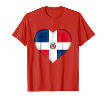 Load image into Gallery viewer, Funny shirts V-neck Tank top Hoodie sweatshirt usa uk au ca gifts for I Love Dominican Republic Shirt Dominican Flag Heart Outfit 3539357

