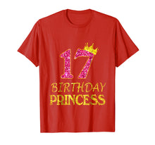 Load image into Gallery viewer, Funny shirts V-neck Tank top Hoodie sweatshirt usa uk au ca gifts for Crown 17th Birthday Princess Girl Shirt 17 Years Old Gifts 2989344
