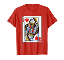 Load image into Gallery viewer, Valentines Day Gifts - Queen Of Hearts Cards Couple T Shirt
