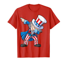 Load image into Gallery viewer, 4th of july shirts for kids Dabbing Uncle Sam Boys Men Gifts 209656
