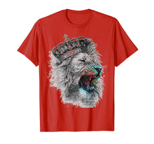 Load image into Gallery viewer, Funny shirts V-neck Tank top Hoodie sweatshirt usa uk au ca gifts for Tee King Lions Head Crown Roar Jungle Face Paint T-Shirt 2079742
