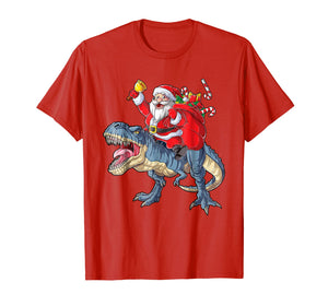 Funny shirts V-neck Tank top Hoodie sweatshirt usa uk au ca gifts for Dinosaur Christmas Shirt Boys Santa T rex Kids Xmas Gifts 1912765