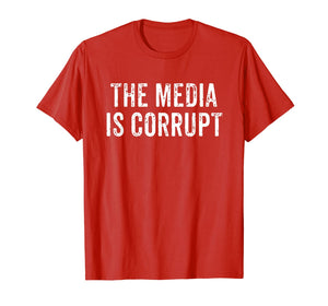 The Media Is Corrupt Trump Speech 2019 Fake News T-Shirt