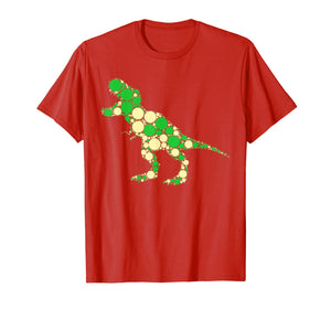 Green Polka Dot T Rex Dinosaur - International Dot Day Gifts T-Shirt 87954