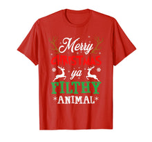 Load image into Gallery viewer, Funny shirts V-neck Tank top Hoodie sweatshirt usa uk au ca gifts for Funny Alone At Home Movies Merry Christmas You Filty Animal T-Shirt 84348
