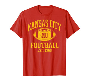 Kansas City 2020 | Vintage KC Football Missouri Retro Gift T-Shirt-180778