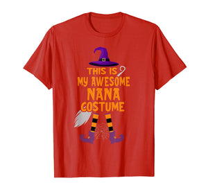 This Is My Awesome Nana Costume Funny Witch Halloween Gift T-Shirt