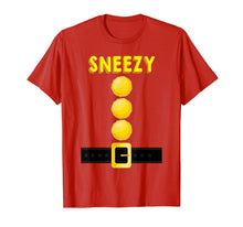Load image into Gallery viewer, Sneezy Dwarf Costume Funny Halloween Gift Idea Sneezy Dwarf T-Shirt

