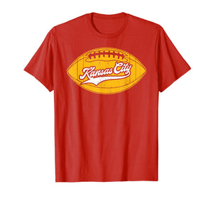 Kansas City Football | Vintage KC Missouri Retro Gift T-Shirt-206817
