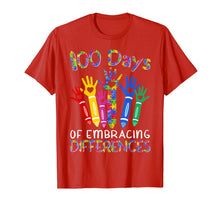 Load image into Gallery viewer, 100 Days Of Embracing Differences IEP 100th Day Of School T-Shirt-2025123
