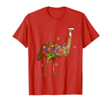 Load image into Gallery viewer, Santa Emu Bird with Christmas Lights Funny Xmas Celebration T-Shirt-1732896
