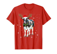 Load image into Gallery viewer, Funny shirts V-neck Tank top Hoodie sweatshirt usa uk au ca gifts for Funny Cow Christmas Tee Reindeer Christmas Lights Pajama T-Shirt 1043589

