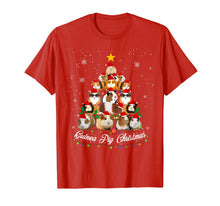 Load image into Gallery viewer, Tree Guinea Pig Christmas Tee Guinea Pig Christmas Pajamas T-Shirt
