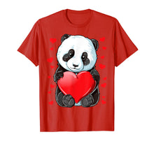 Load image into Gallery viewer, Panda Heart Valentines Day Girls Kids Women Bear Lover Gifts T-Shirt-860968

