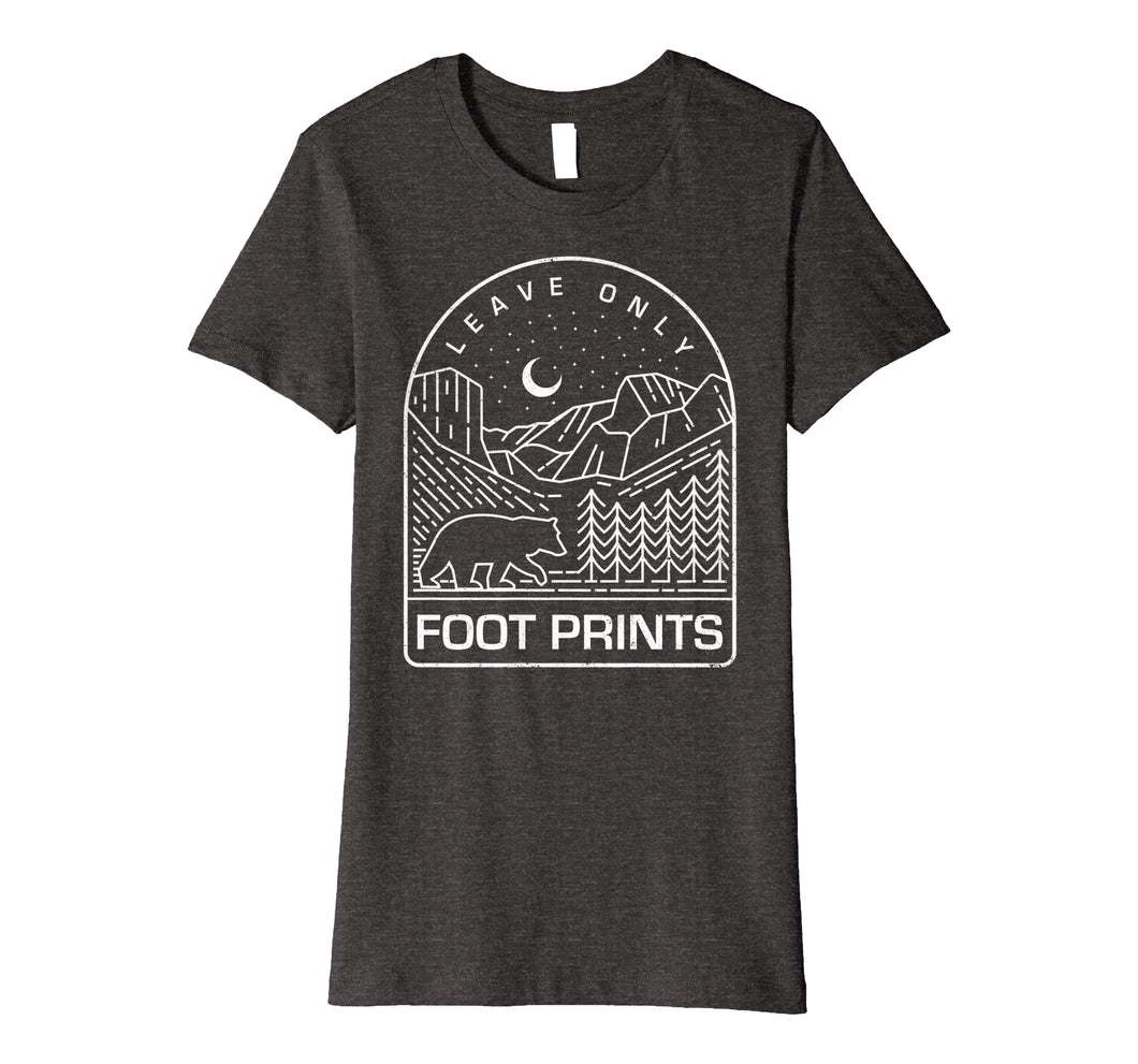 Funny shirts V-neck Tank top Hoodie sweatshirt usa uk au ca gifts for Leave Only Foot Prints Nature Shirt 1608708