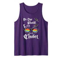 Load image into Gallery viewer, No One Should Live In A Closet LGBT Gay Pride Rainbow LGBTQ Tank Top 28759
