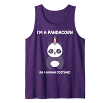 Load image into Gallery viewer, Pandicorn Costume I&#39;m a Pandacorn in a Human Costume Funny Tank Top
