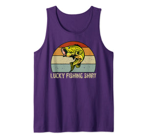 Lucky Bass Fishing Bass Fisherman Gifts Tank Top-3130706