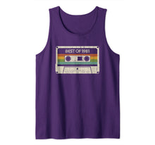 Load image into Gallery viewer, Vintage Best of 1981 38th Birthday Cassette Tank Top-127966
