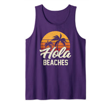 Load image into Gallery viewer, Hola Beaches Funny Beach Summer Trip Family Vacation Surf Tank Top-834377
