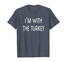 Load image into Gallery viewer, Funny shirts V-neck Tank top Hoodie sweatshirt usa uk au ca gifts for Matching Thanksgiving Couples I&#39;m With The Turkey T-Shirt 354148
