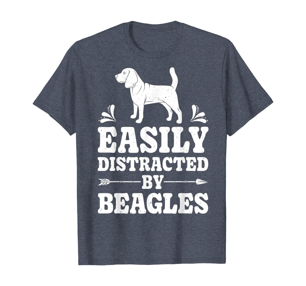 Funny shirts V-neck Tank top Hoodie sweatshirt usa uk au ca gifts for Easily Distracted By Beagles Funny Dog Lover Gifts Beagle T-Shirt 879791